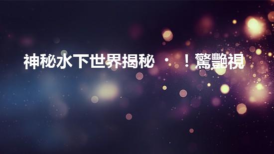 神秘水下世界揭秘！驚艷視頻展示水下機(jī)器人探索的壯麗景象，你見過嗎？